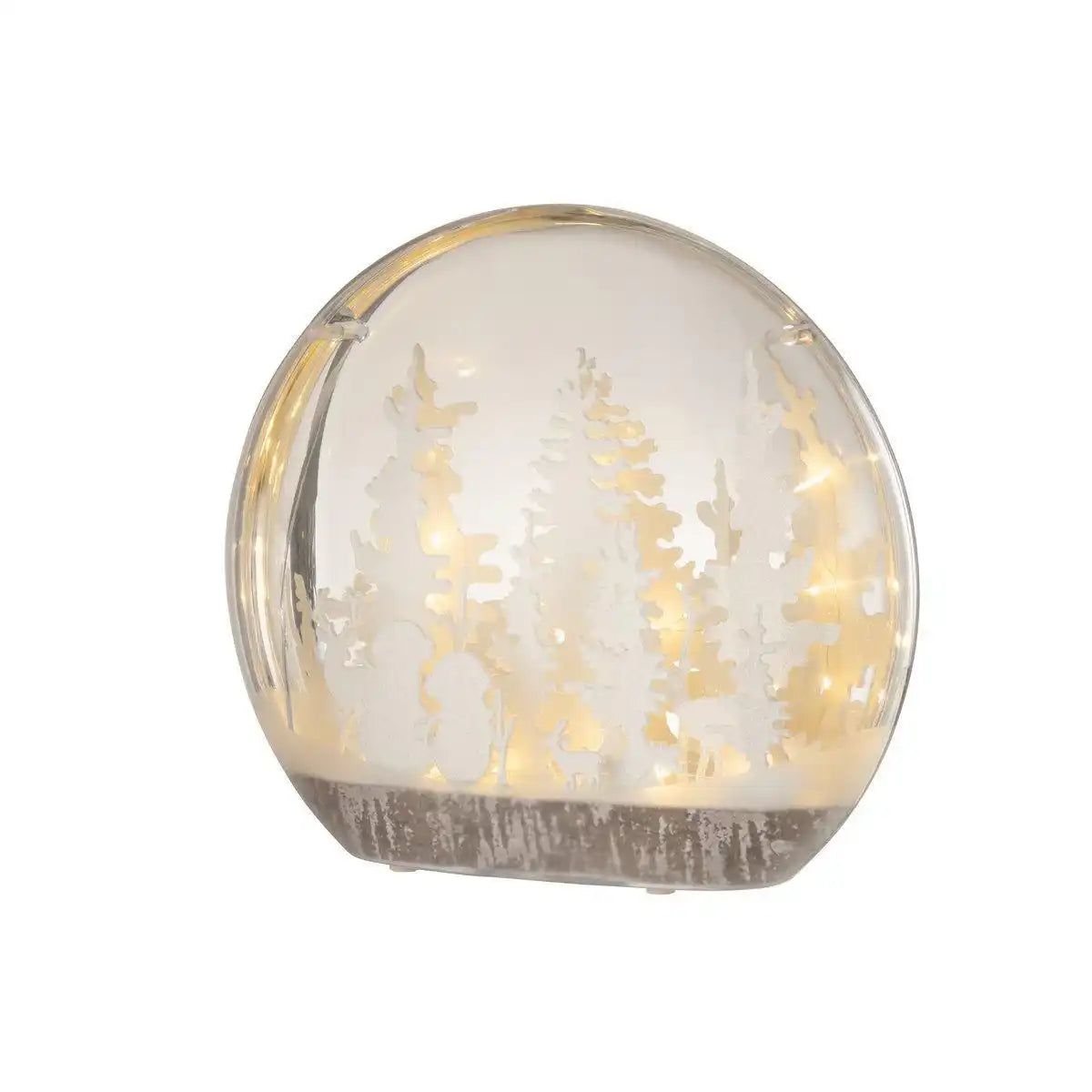 J-Line Stolp Bäume+Figuren Led Acryl Weiß Groß - HomeDesign Knaus