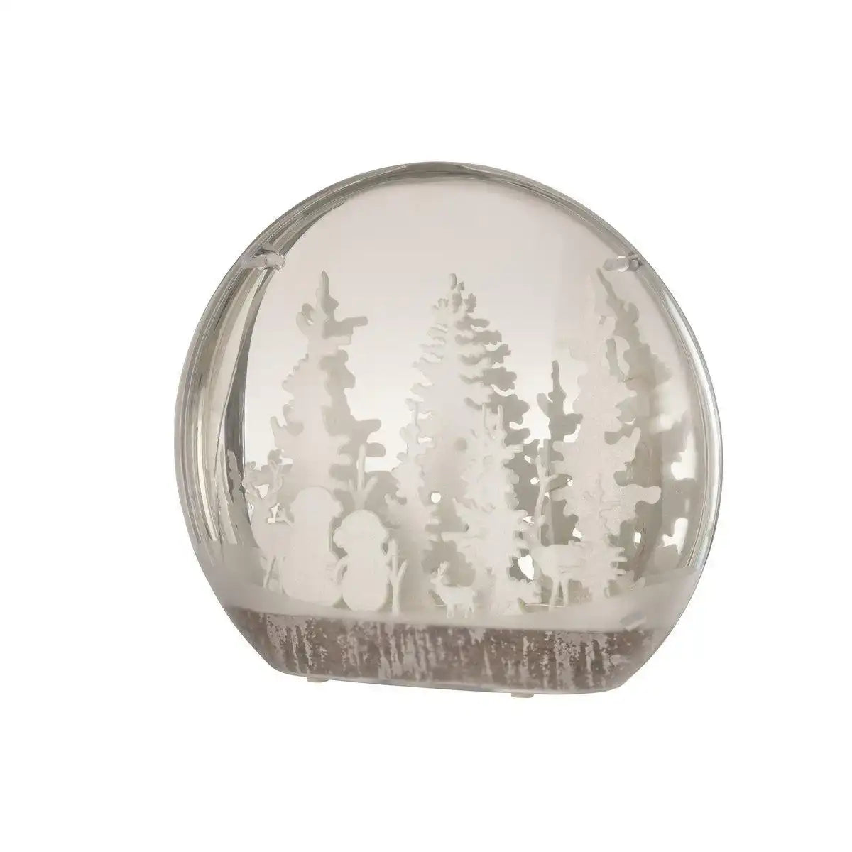 J-Line Stolp Bäume+Figuren Led Acryl Weiß Groß - HomeDesign Knaus