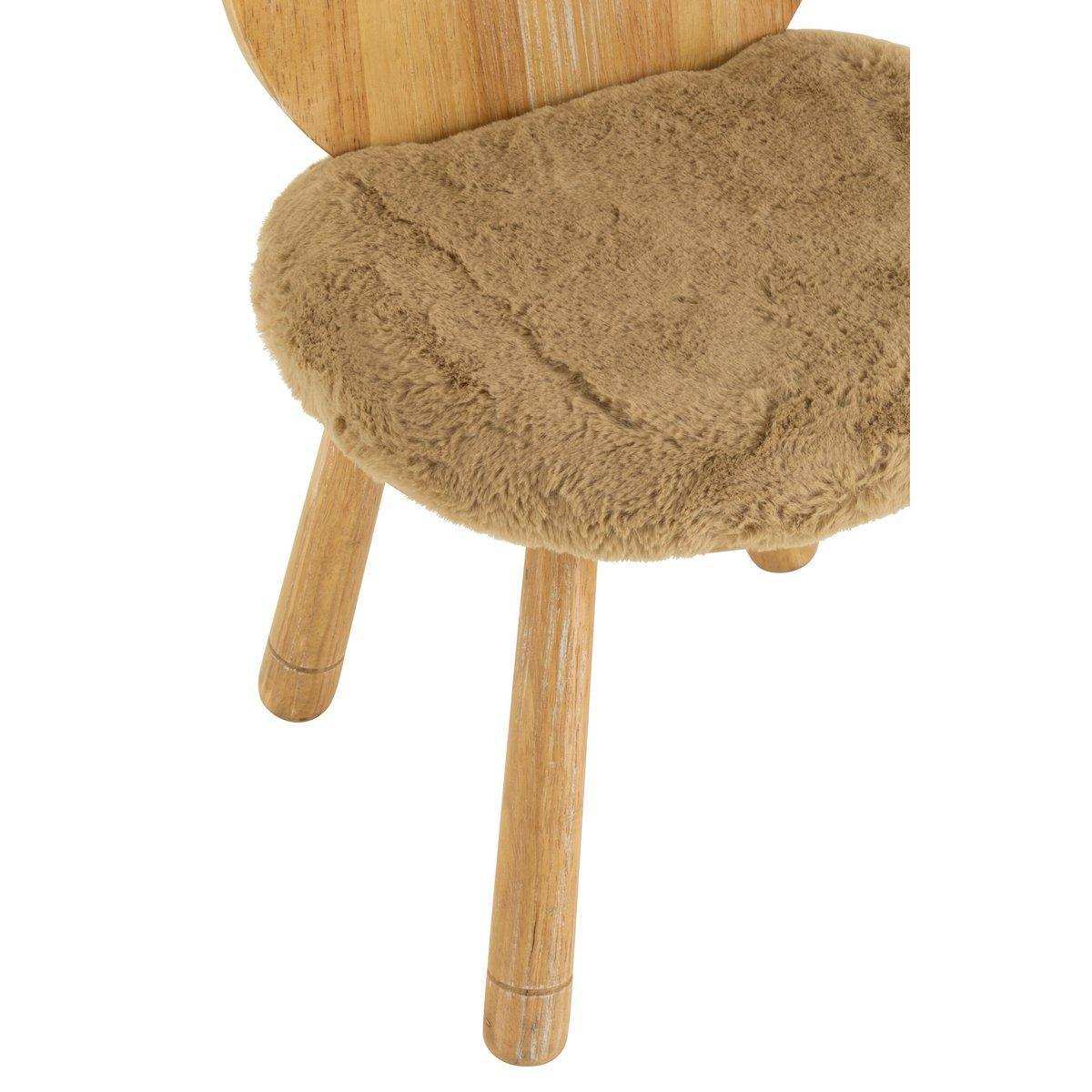 J-Line Stuhl Child Bear – Holz – Natur - HomeDesign Knaus