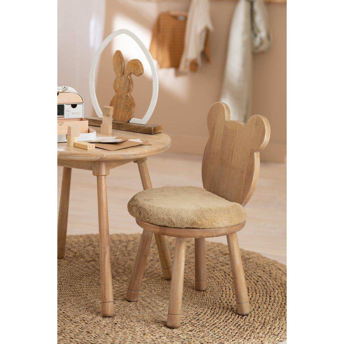 J-Line Stuhl Child Bear – Holz – Natur - HomeDesign Knaus
