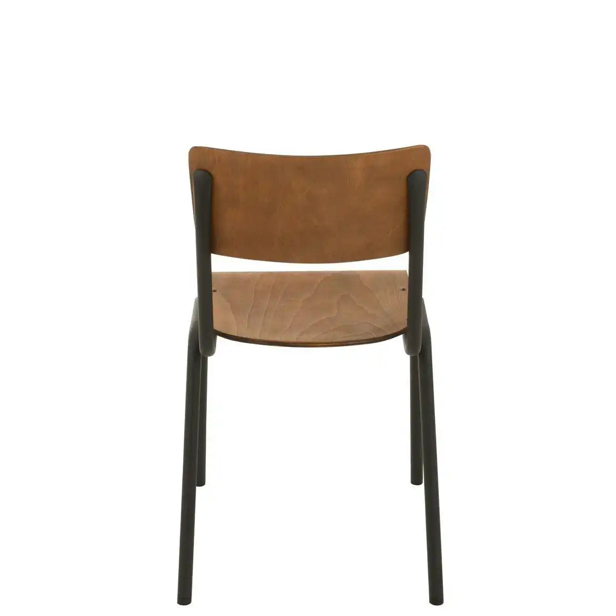 J-Line Stuhl - Holz/Metall - Braun - HomeDesign Knaus