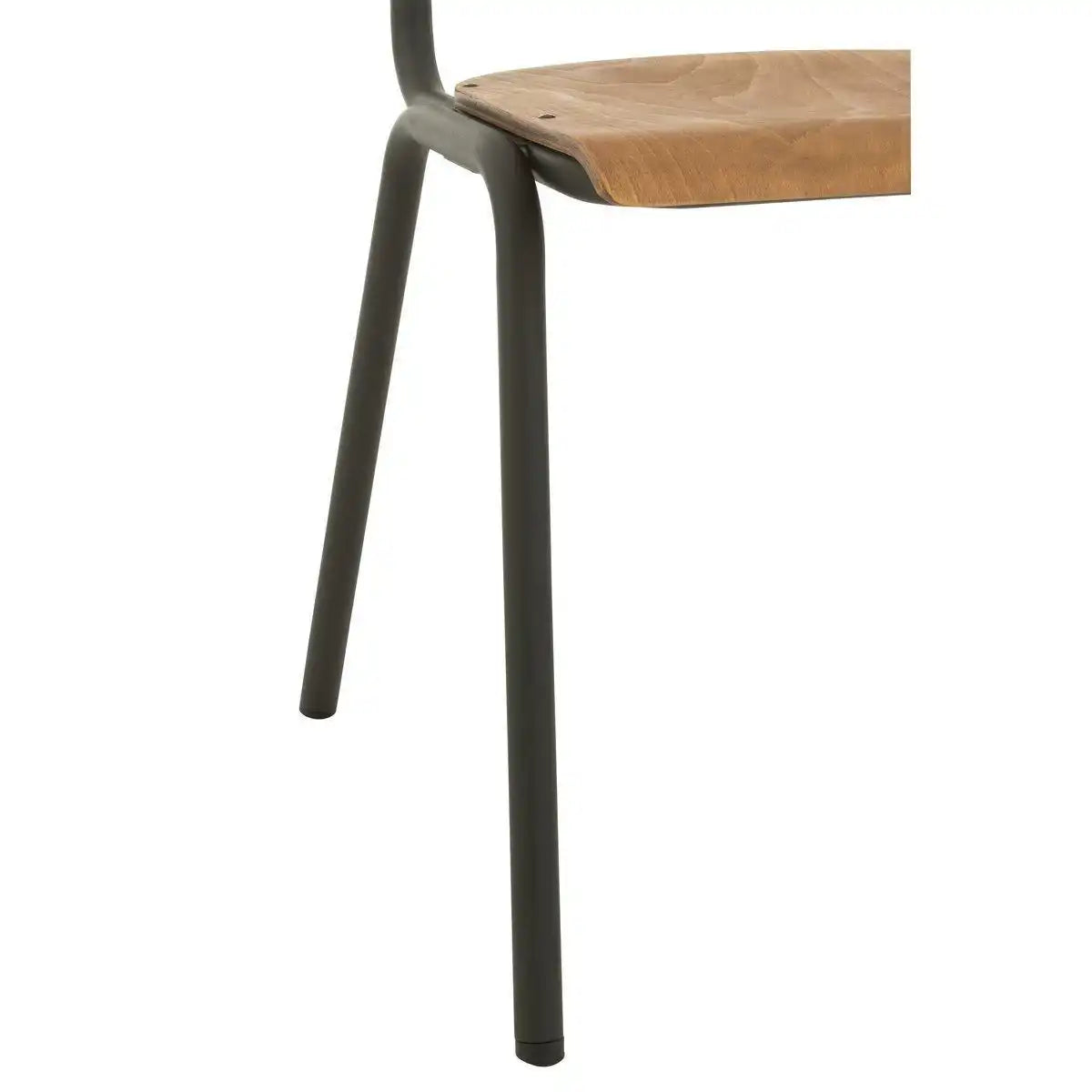 J-Line Stuhl - Holz/Metall - Braun - HomeDesign Knaus
