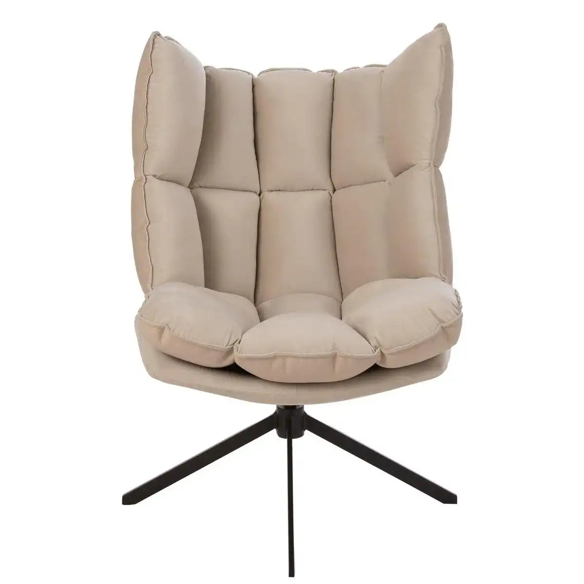 J-Line Stuhl Relax Cushion - Textil/Metall - Beige - HomeDesign Knaus