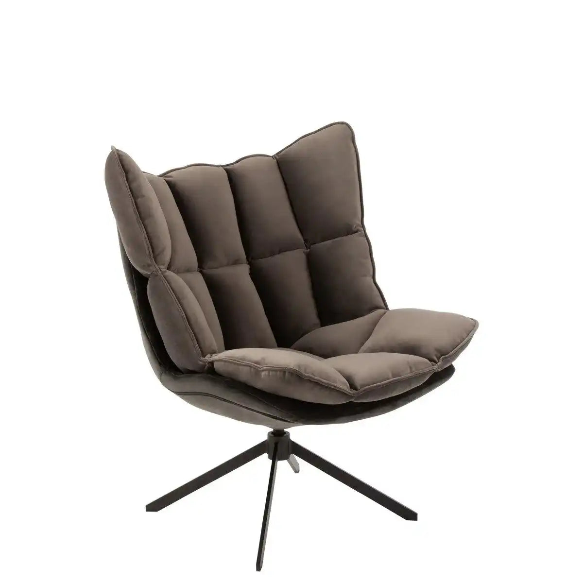 J-Line Stuhl Relax Kissen auf Gestell - Textil/Metall - Grau - HomeDesign Knaus