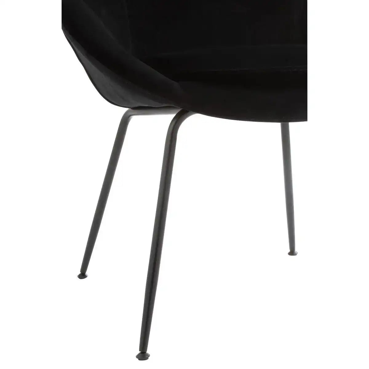 J-Line Stuhl Round - Metall/Textil - Schwarz - HomeDesign Knaus