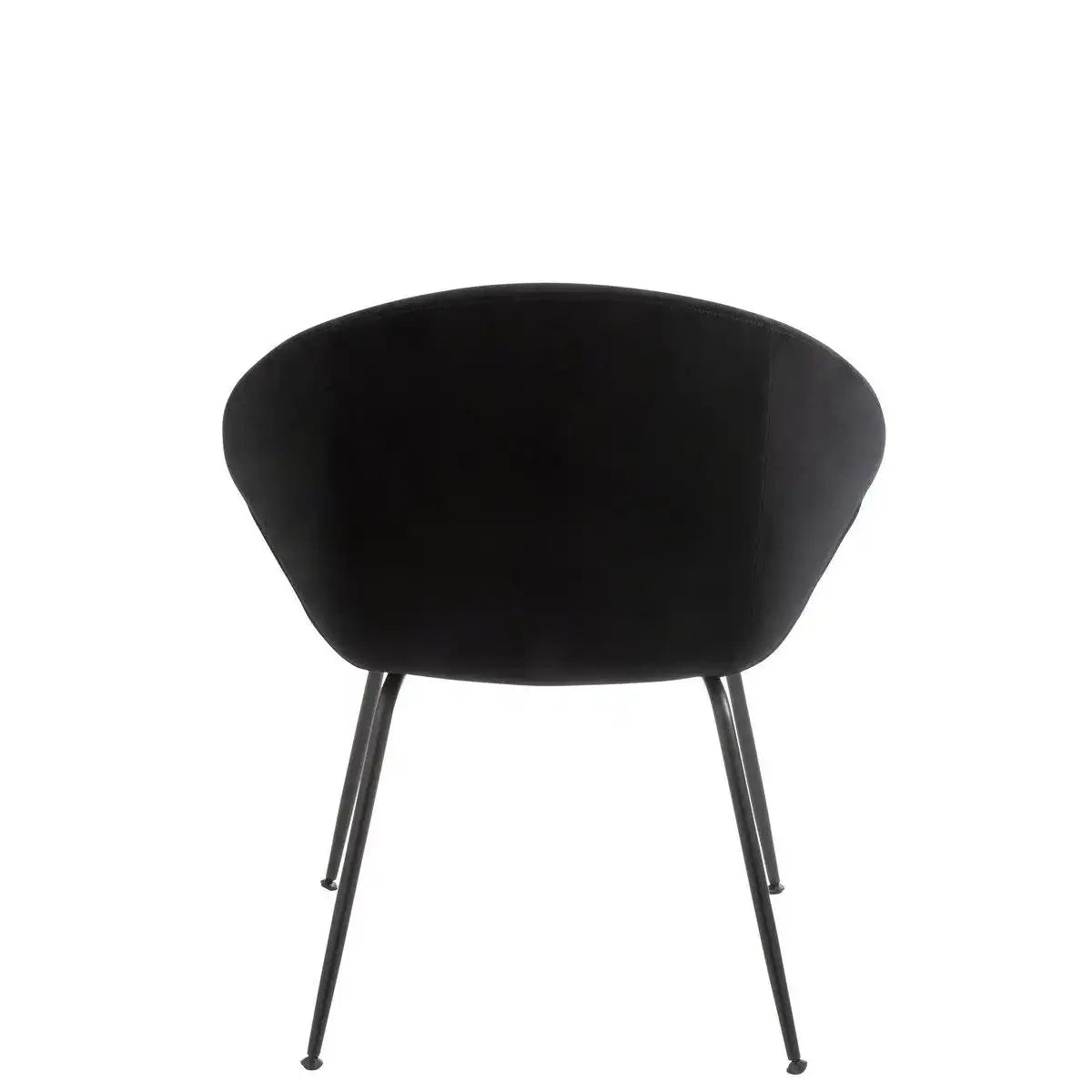 J-Line Stuhl Round - Metall/Textil - Schwarz - HomeDesign Knaus