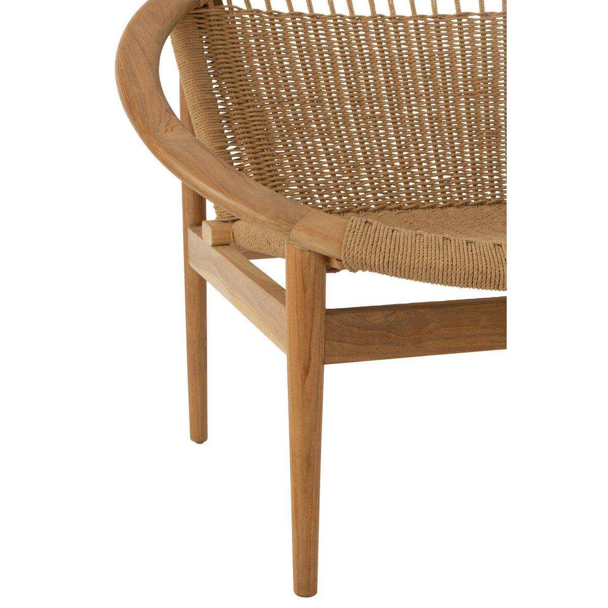 J-Line Stuhl Rund – Holz – Natur - HomeDesign Knaus