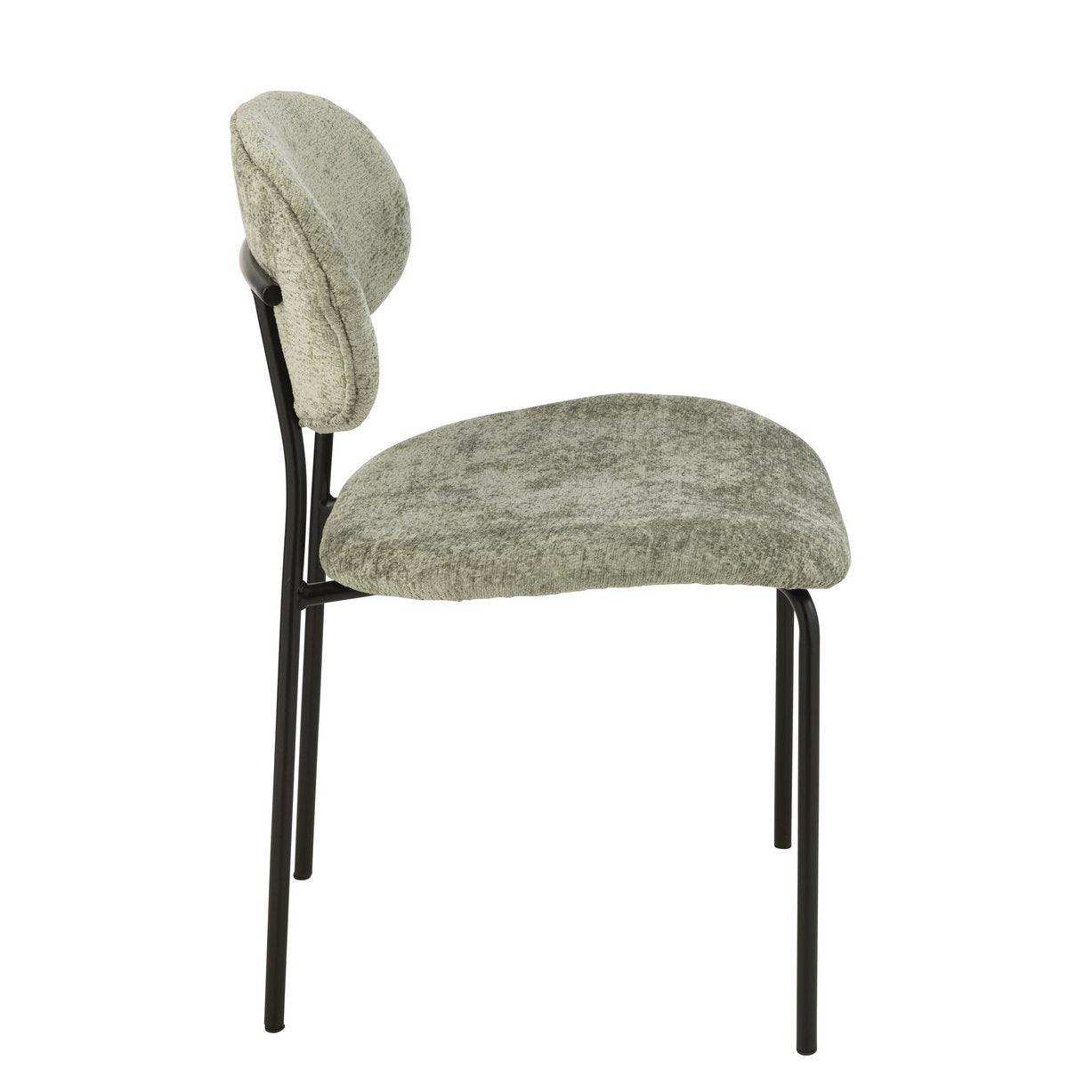 J-Line Stuhl Textil/Metall Mintgrün - HomeDesign Knaus