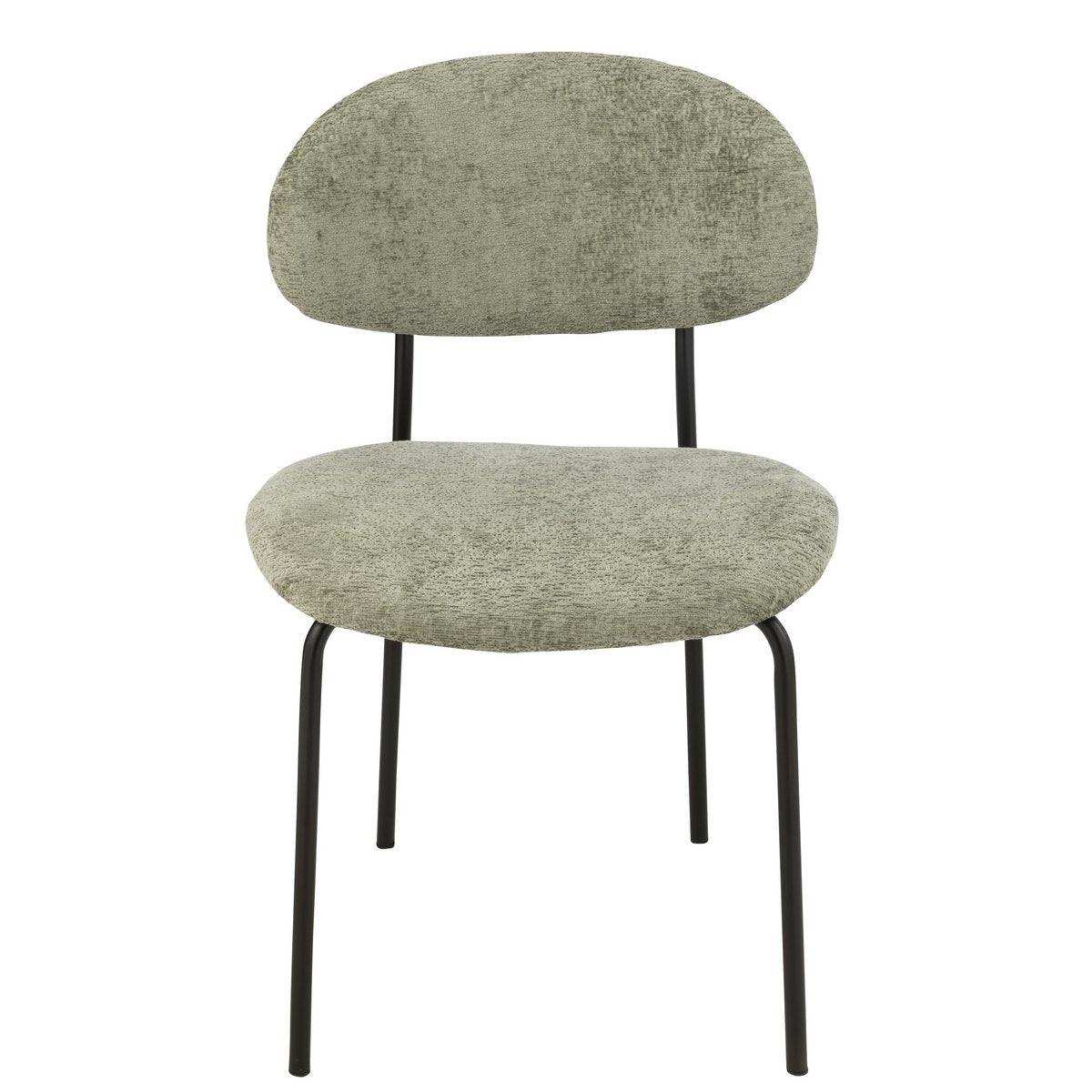 J-Line Stuhl Textil/Metall Mintgrün - HomeDesign Knaus