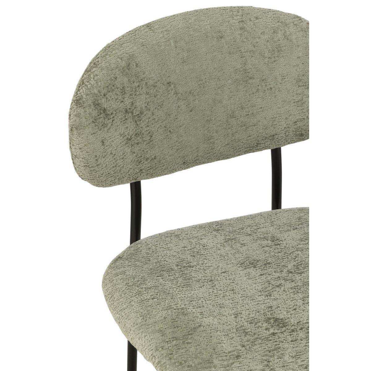 J-Line Stuhl Textil/Metall Mintgrün - HomeDesign Knaus