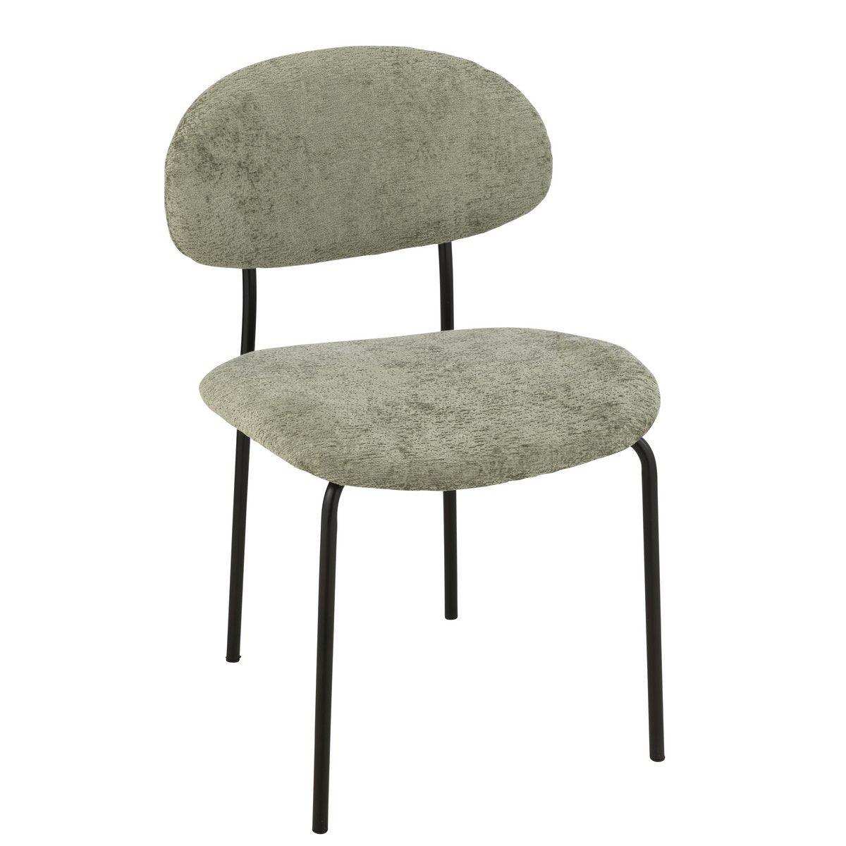 J-Line Stuhl Textil/Metall Mintgrün - HomeDesign Knaus