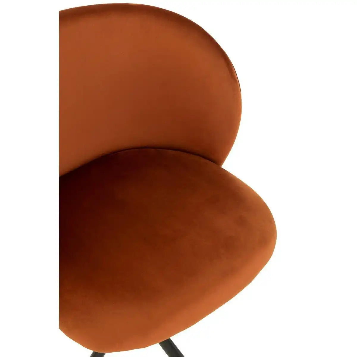 J-Line Stuhl Turn/Up/Down – Samt – Dunkelorange - HomeDesign Knaus