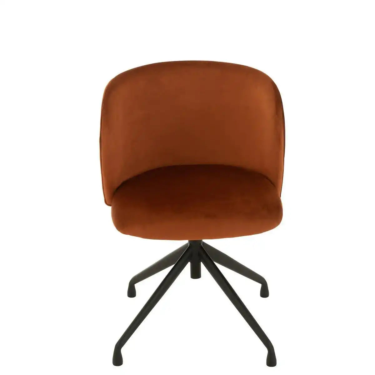 J-Line Stuhl Turn/Up/Down – Samt – Dunkelorange - HomeDesign Knaus