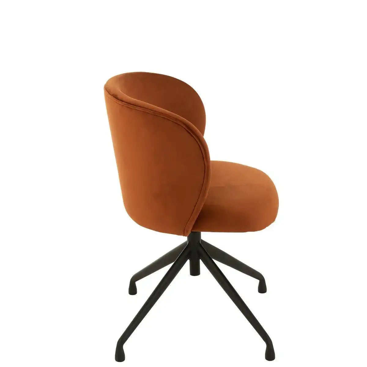 J-Line Stuhl Turn/Up/Down – Samt – Dunkelorange - HomeDesign Knaus