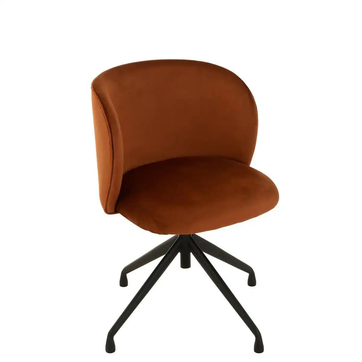 J-Line Stuhl Turn/Up/Down – Samt – Dunkelorange - HomeDesign Knaus