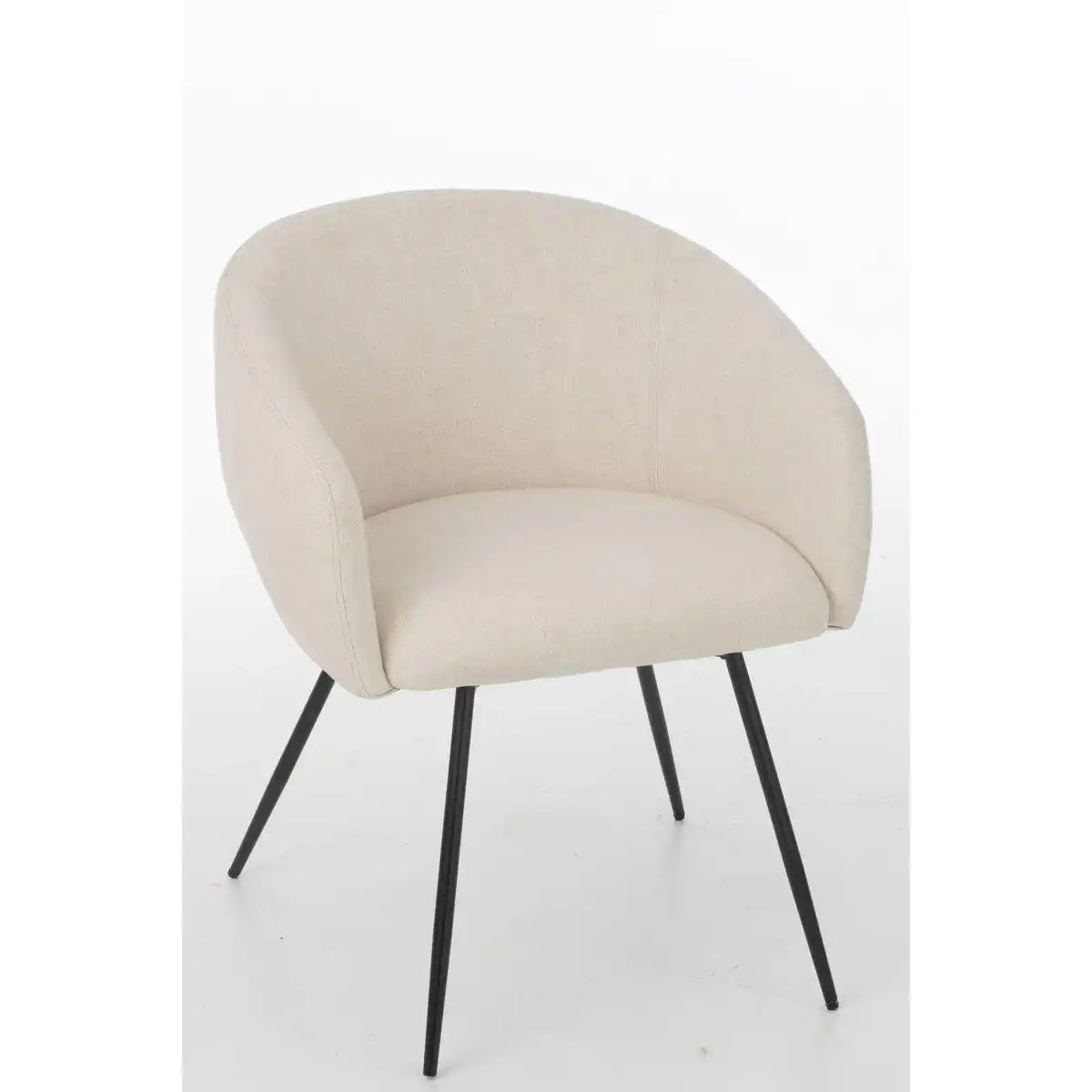 J-Line Stuhl Wales Stahl/Schaum Elfenbein - HomeDesign Knaus