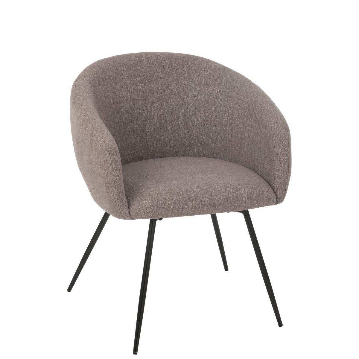 J-Line Stuhl Wales Stahl/Schaum Taupe - HomeDesign Knaus