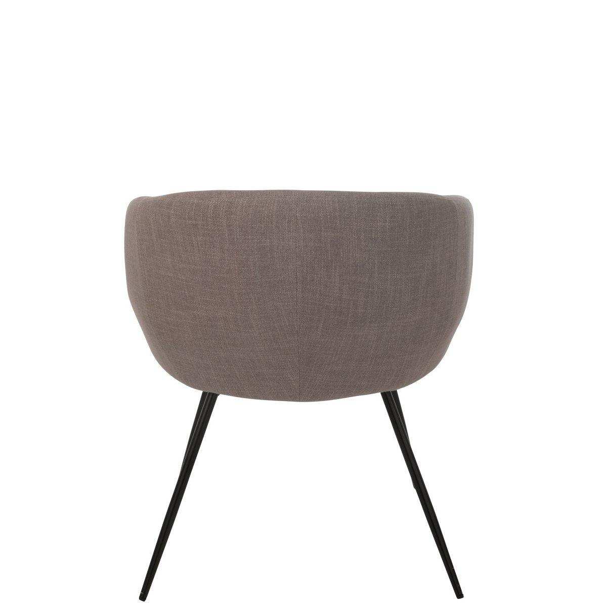 J-Line Stuhl Wales Stahl/Schaum Taupe - HomeDesign Knaus