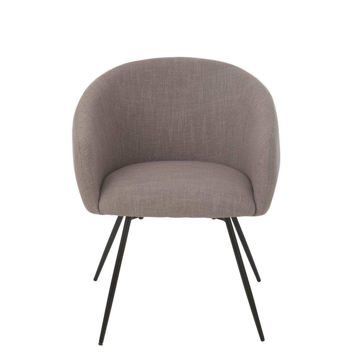 J-Line Stuhl Wales Stahl/Schaum Taupe - HomeDesign Knaus