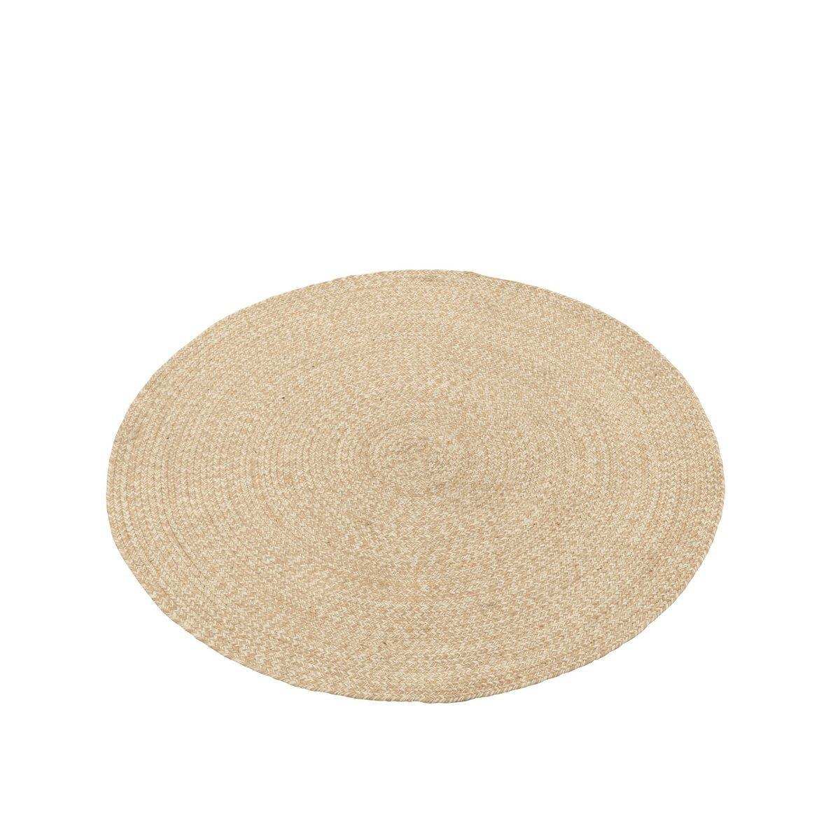 J-Line Tapijt Miami Outdoor – Polyester – Natur/Weiß – mittel - HomeDesign Knaus