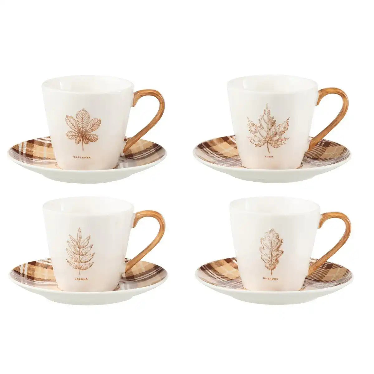 J-Line Tasche + Untertasse Tablett - Geschenkbox - Keramik - Braun - L - - HomeDesign Knaus