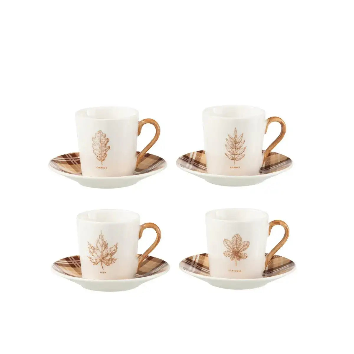 J-Line Tasche + Untertasse Tablett - Geschenkbox - Keramik - Braun - S - - HomeDesign Knaus