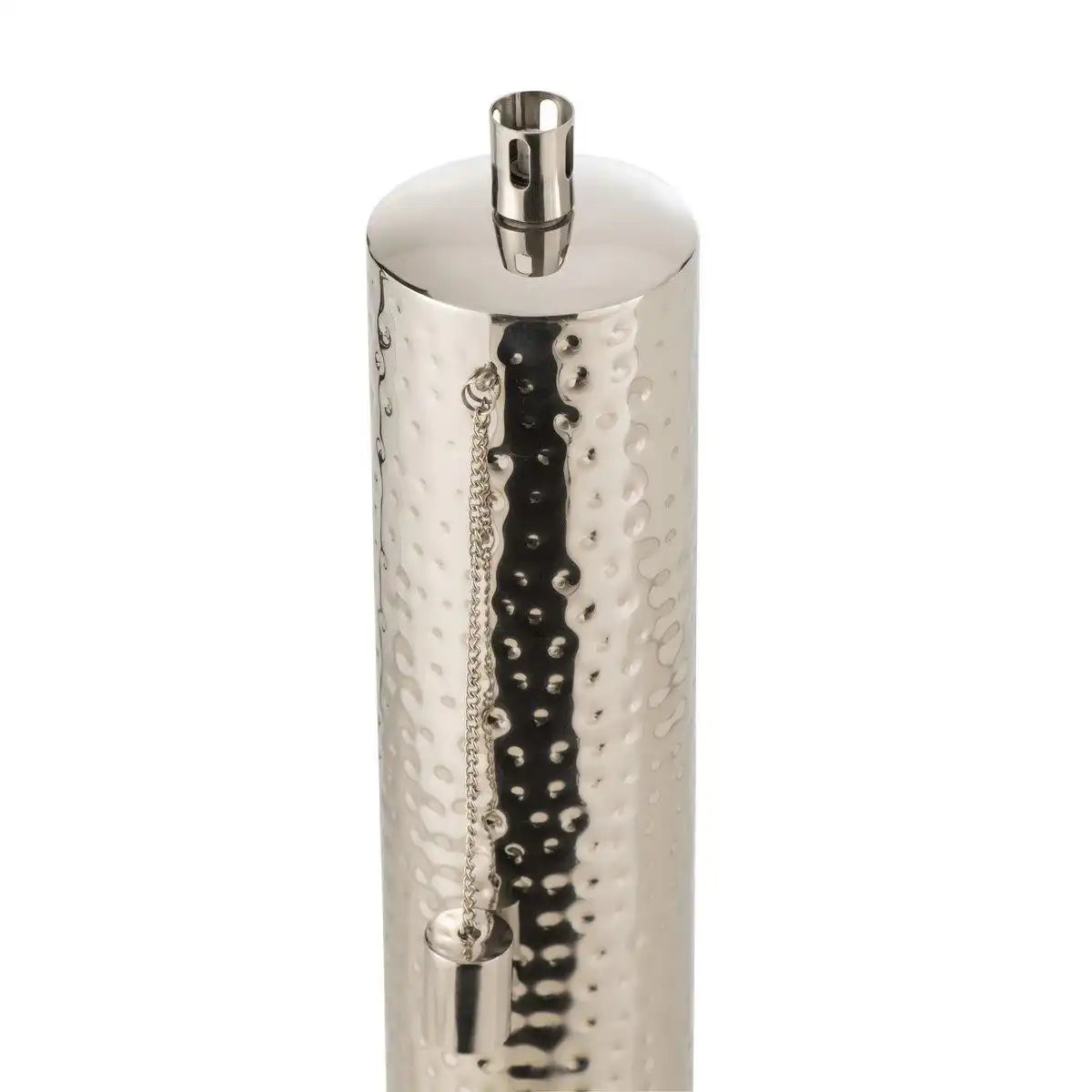 J-Line Taschenlampe Tiffany Edelstahl Silber Extragroß - HomeDesign Knaus