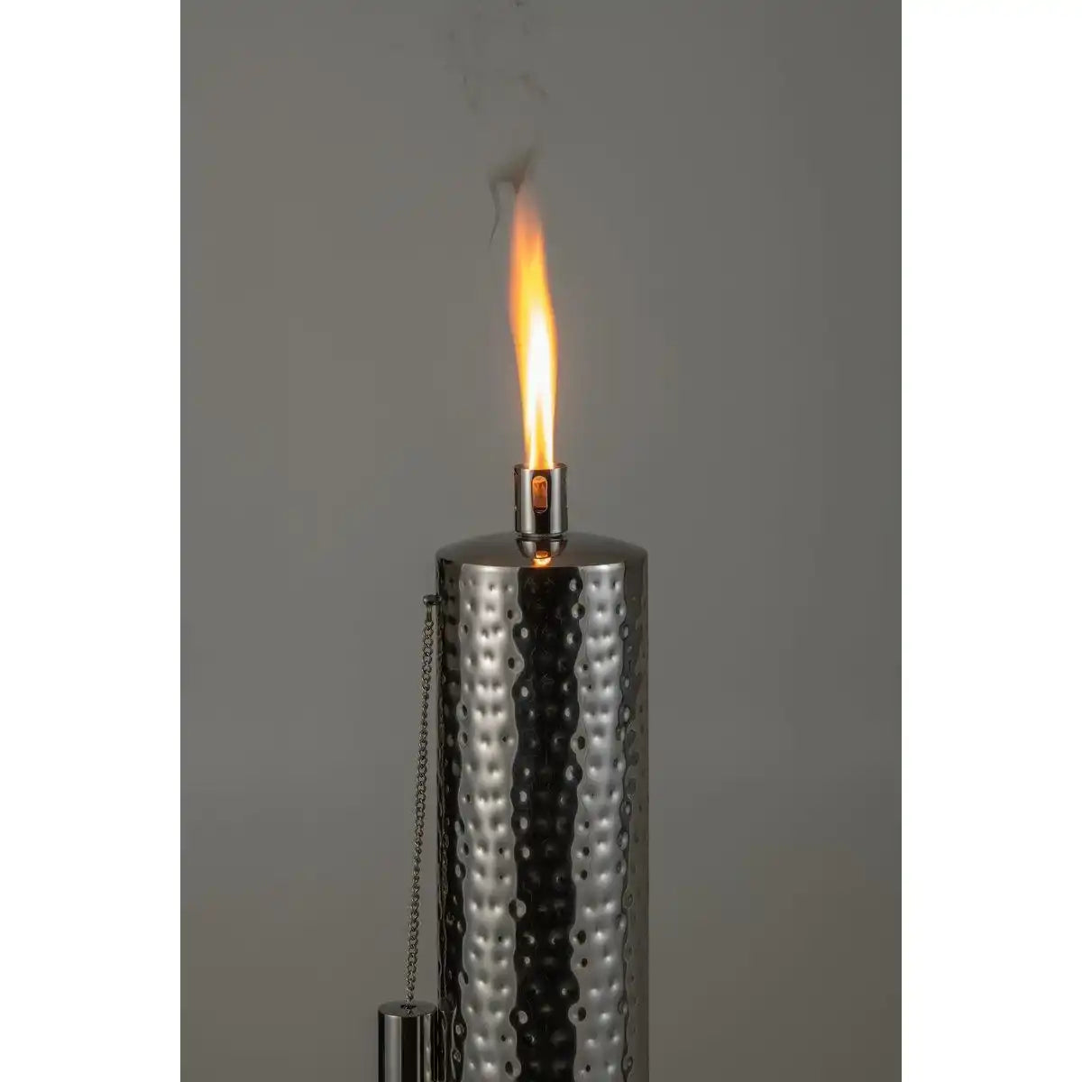 J-Line Taschenlampe Tiffany Edelstahl Silber Groß - HomeDesign Knaus