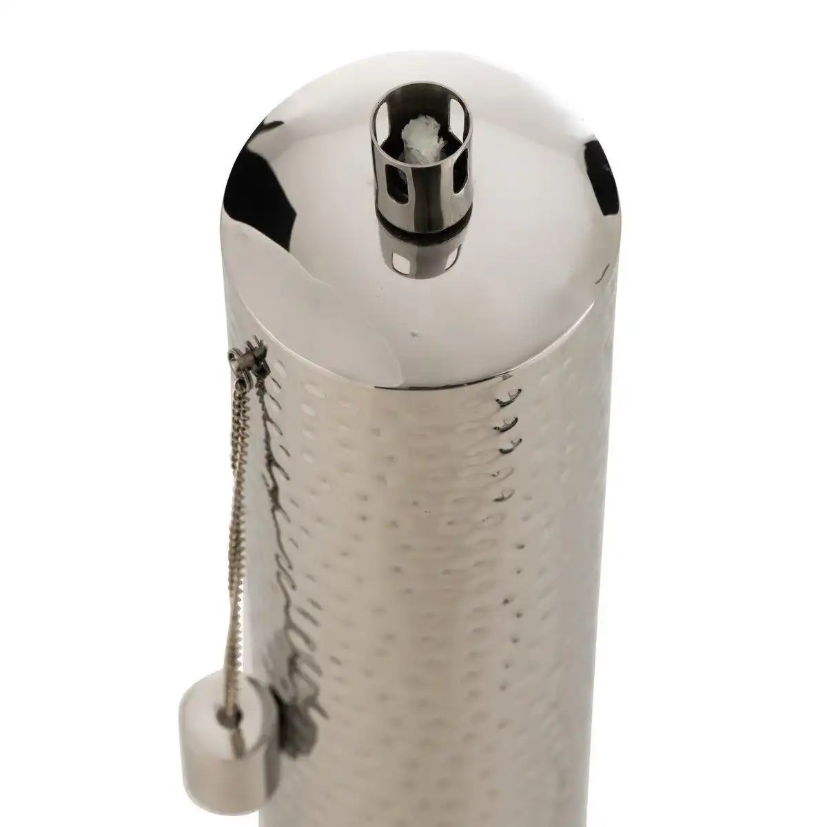 J-Line Taschenlampe Tiffany Edelstahl Silber Groß - HomeDesign Knaus
