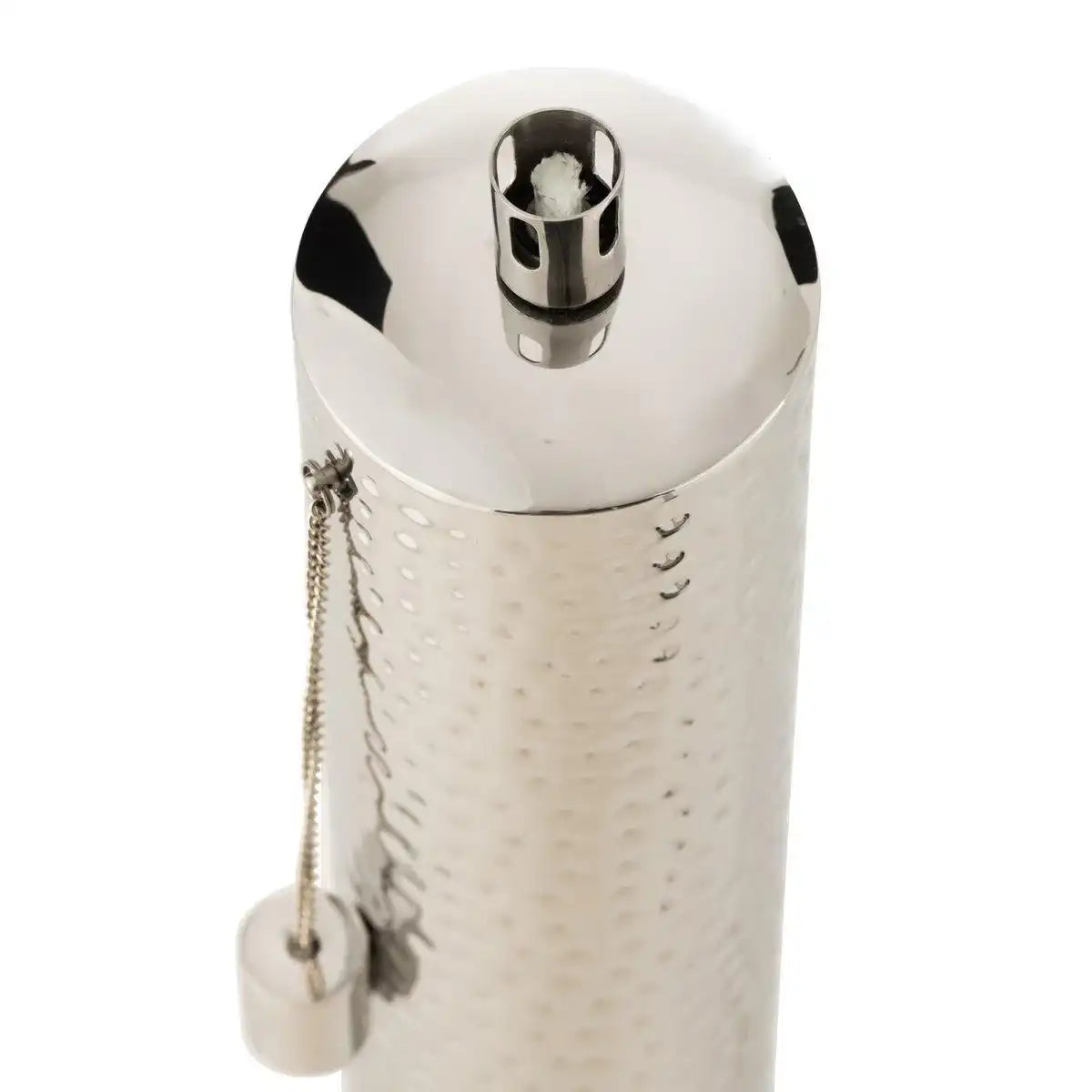J-Line Taschenlampe Tiffany Edelstahl Silber Medium - HomeDesign Knaus