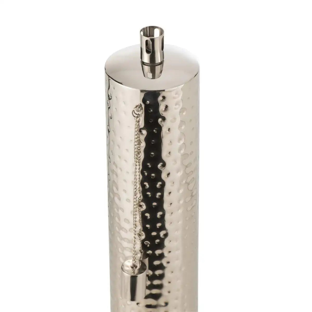 J-Line Taschenlampe Tiffany Edelstahl Silber Medium - HomeDesign Knaus