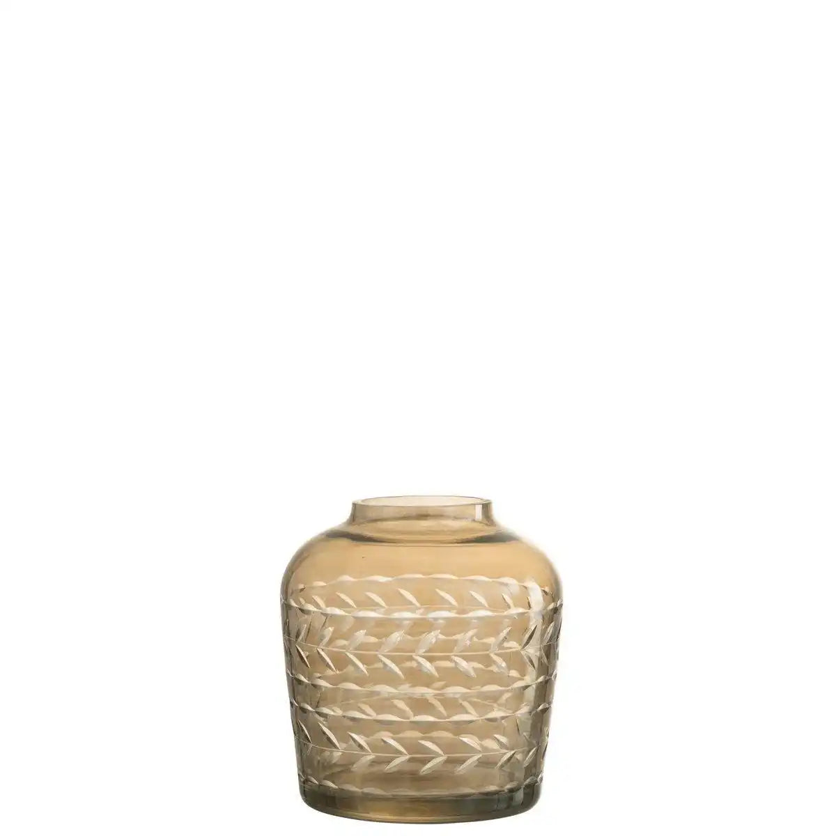 J-Line Teelichthalter Branch Round Glass Smoke - HomeDesign Knaus