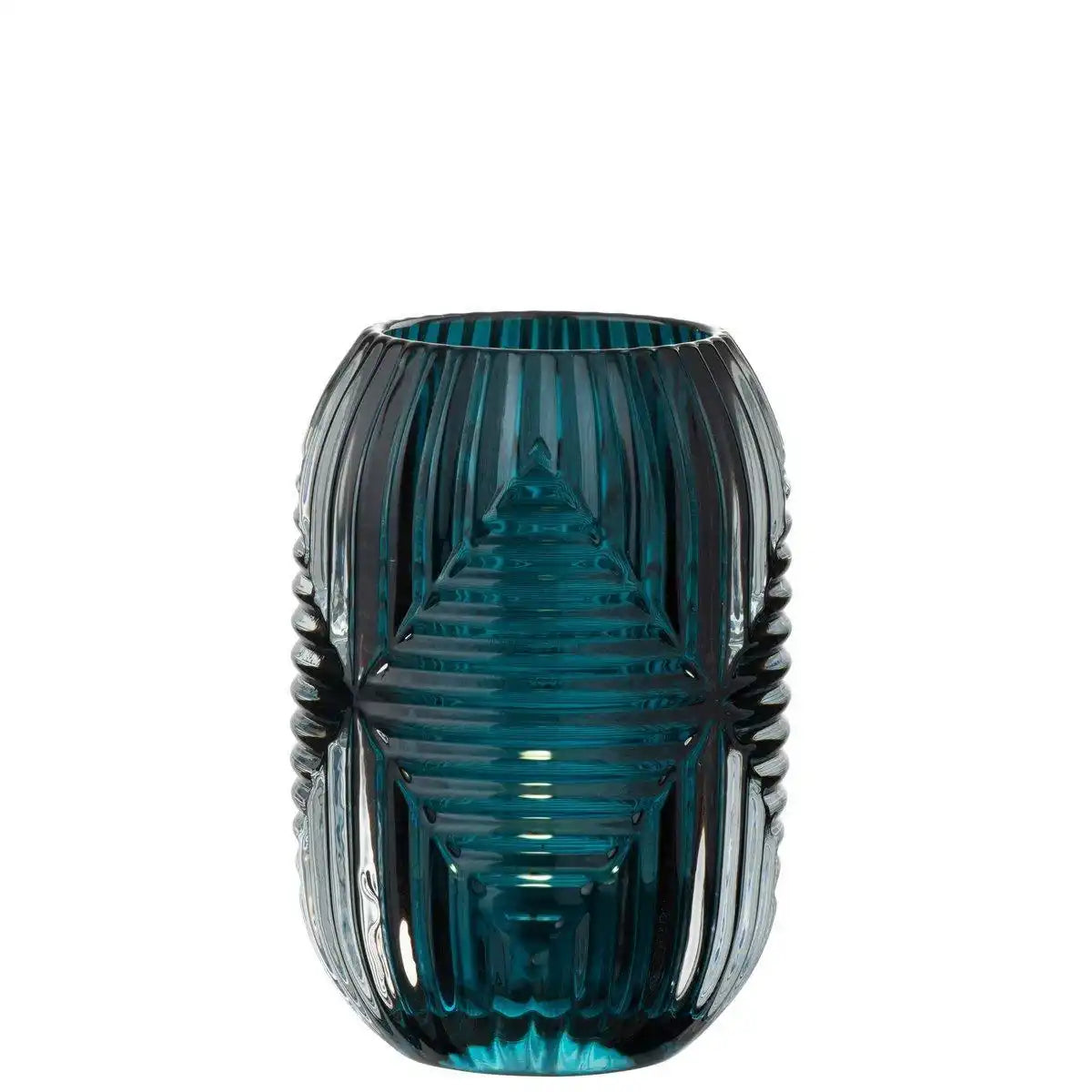 J-Line Teelichthalter High Lines - Glas - Blau - HomeDesign Knaus
