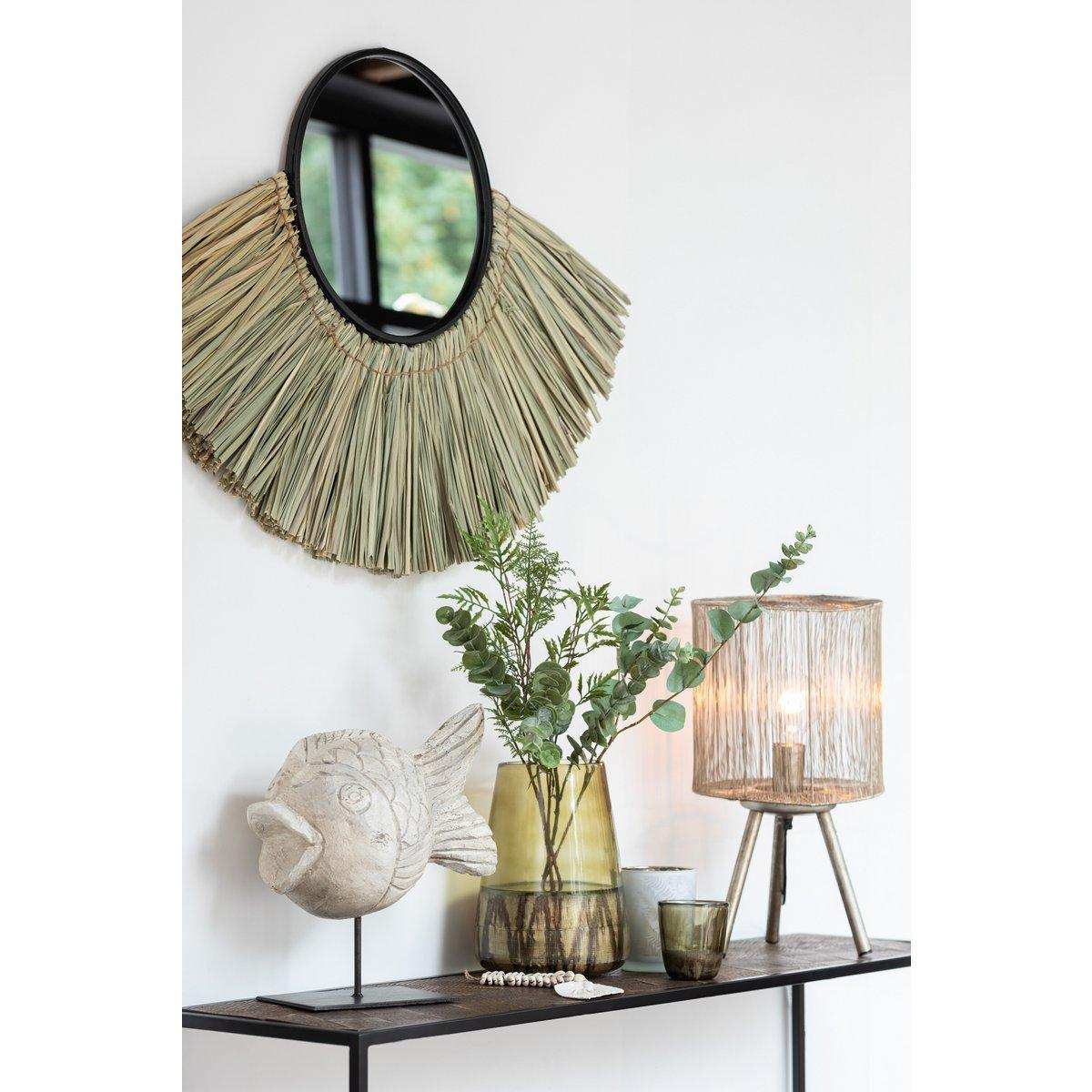 J-Line Teelichthalter Jaali Glass Green Small - HomeDesign Knaus