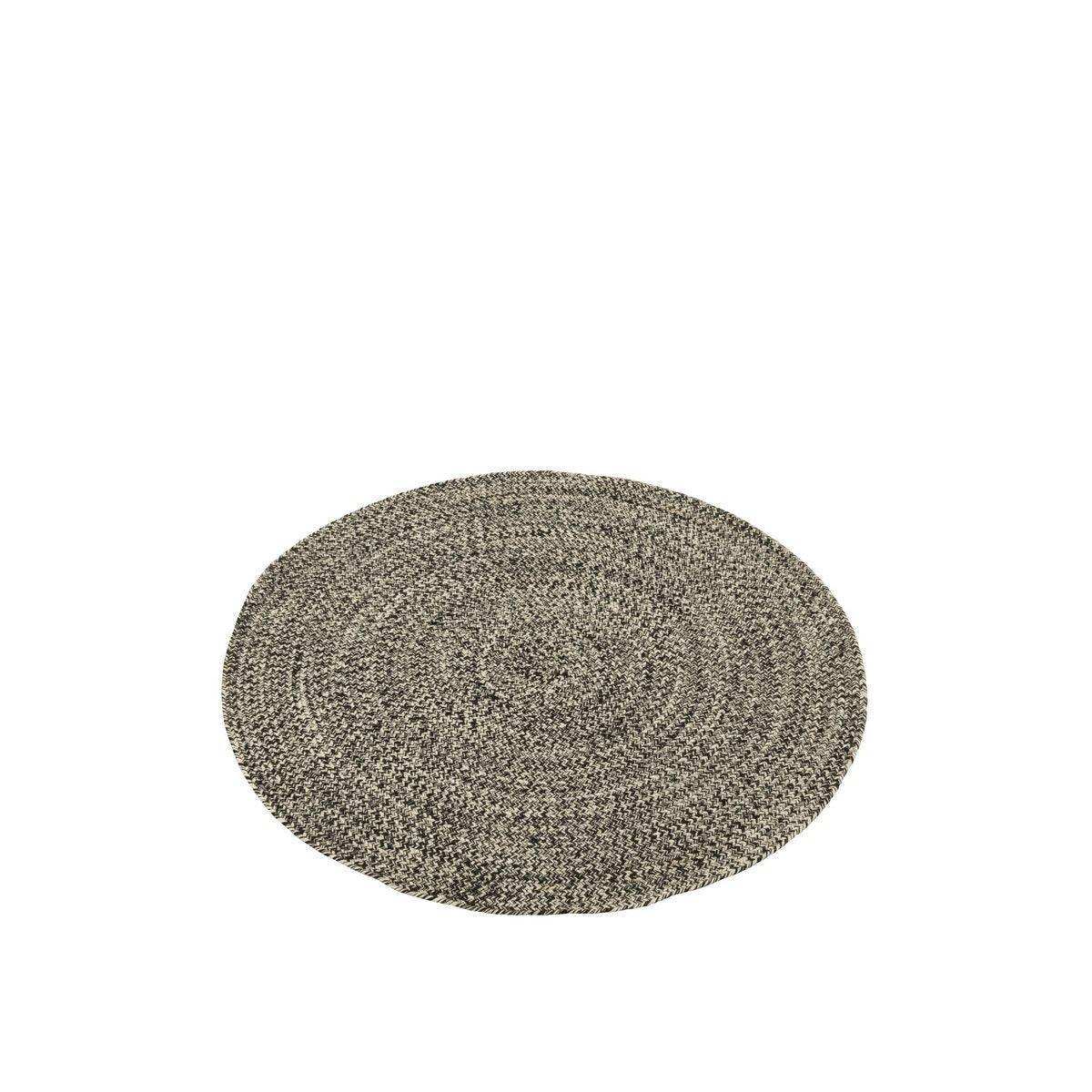 J-Line Teppich Miami Outdoor – Polyester – schwarz/weiß – klein - HomeDesign Knaus