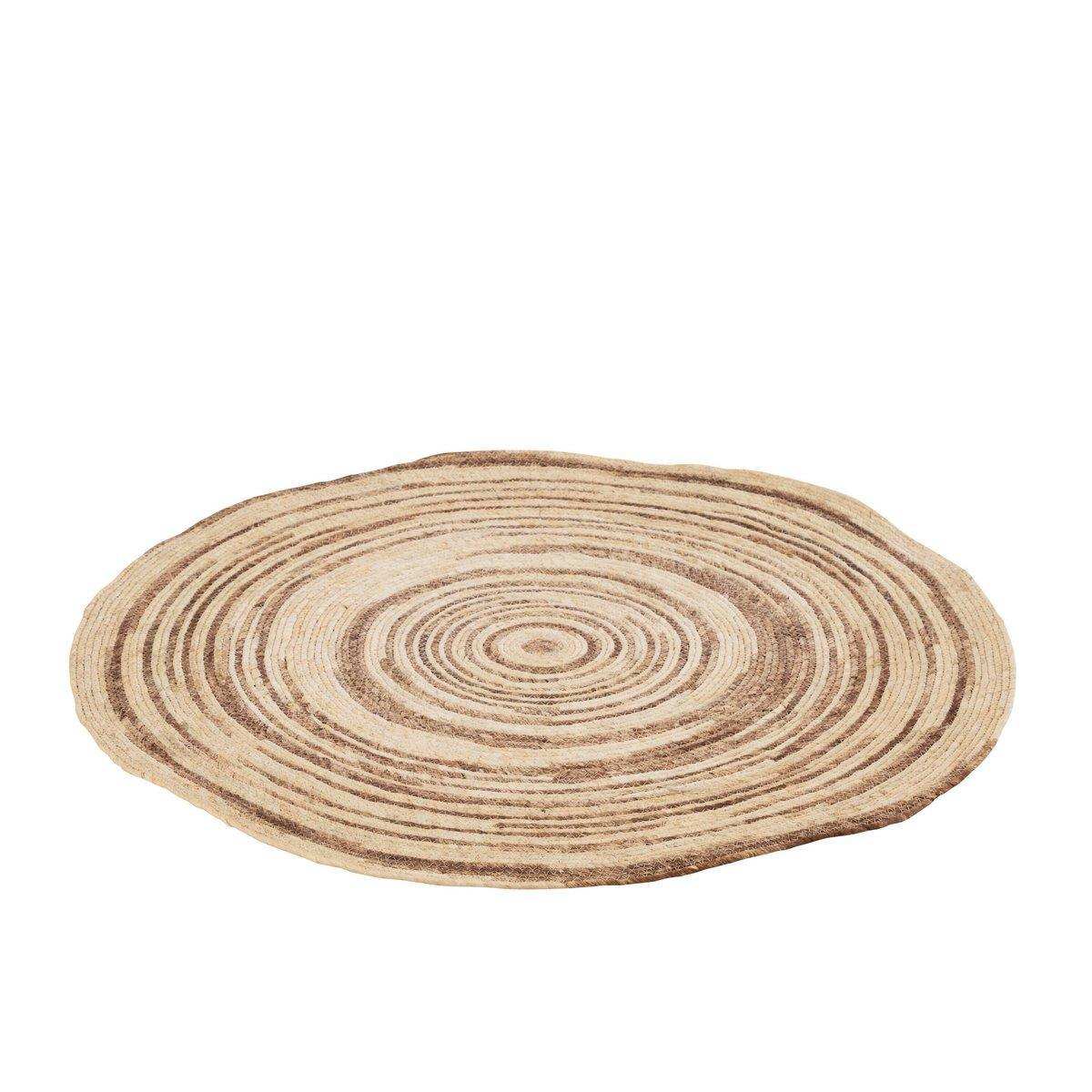 J-Line Teppich Rund – Jute – Beige/Braun - HomeDesign Knaus