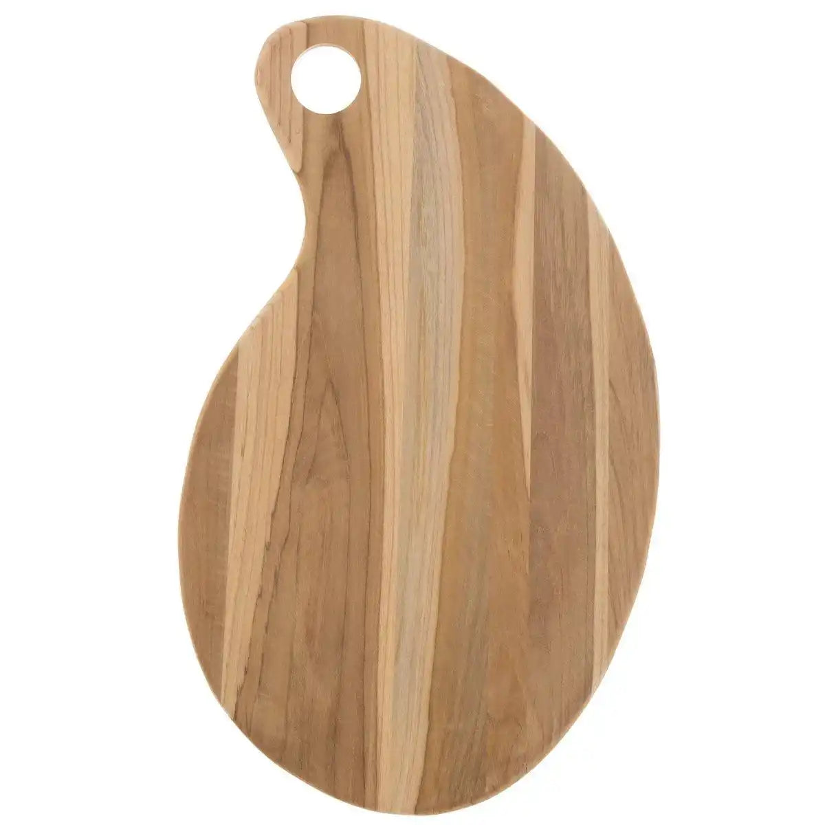 J-Line Terong Teak Schneidebrett – Holz – Natur – L - HomeDesign Knaus