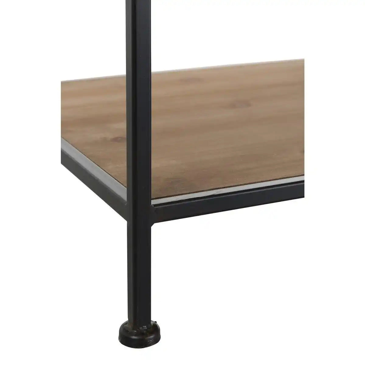 J-Line Textilregal Metall/Holz Schwarz - HomeDesign Knaus