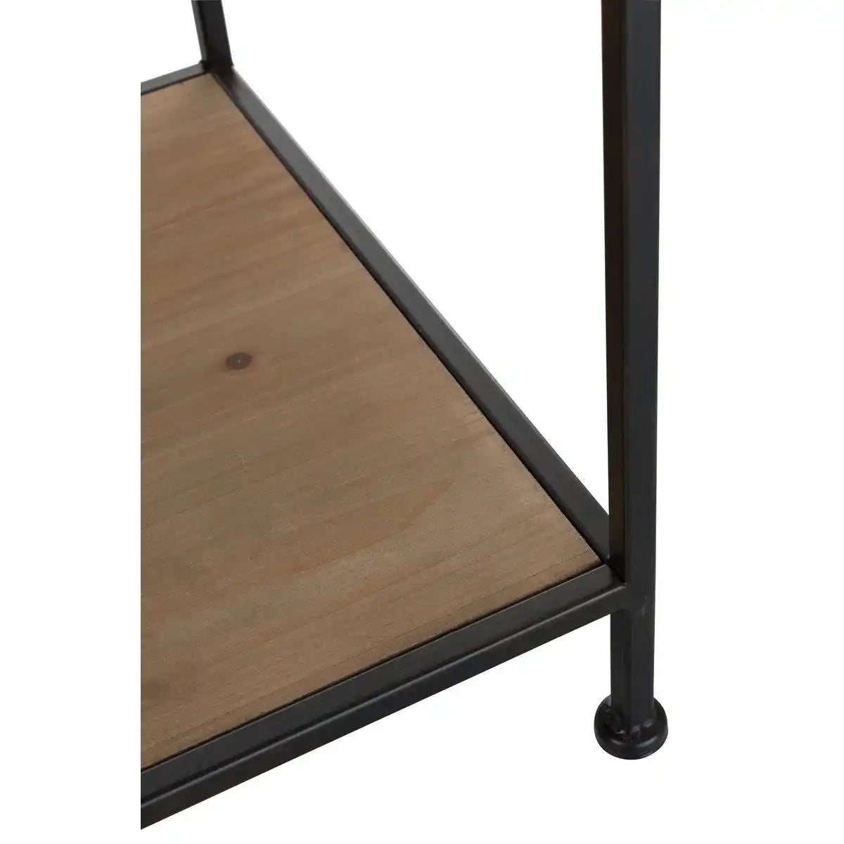 J-Line Textilregal Metall/Holz Schwarz - HomeDesign Knaus