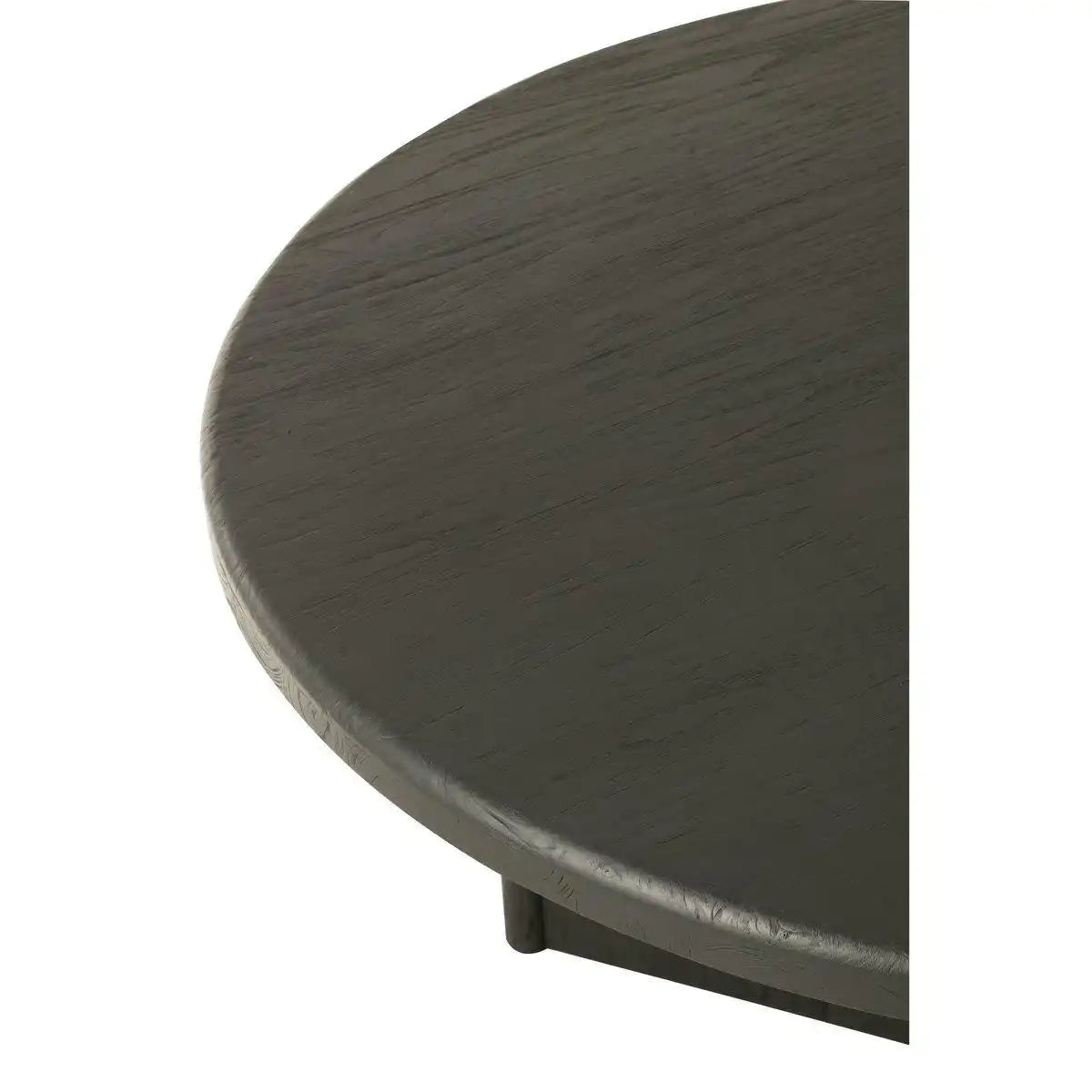 J-Line Tisch Round Teak – Holz – Schwarz - HomeDesign Knaus