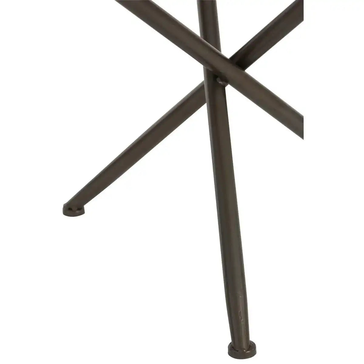 J-Line Tisch Rund - Holz/Glas - Braun - Klein - HomeDesign Knaus
