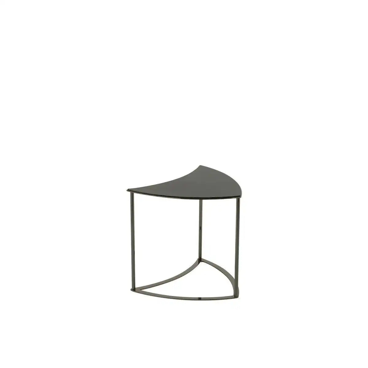 J-Line Tisch Tornado – Metall/Glas – Schwarz – 6er-Set - HomeDesign Knaus