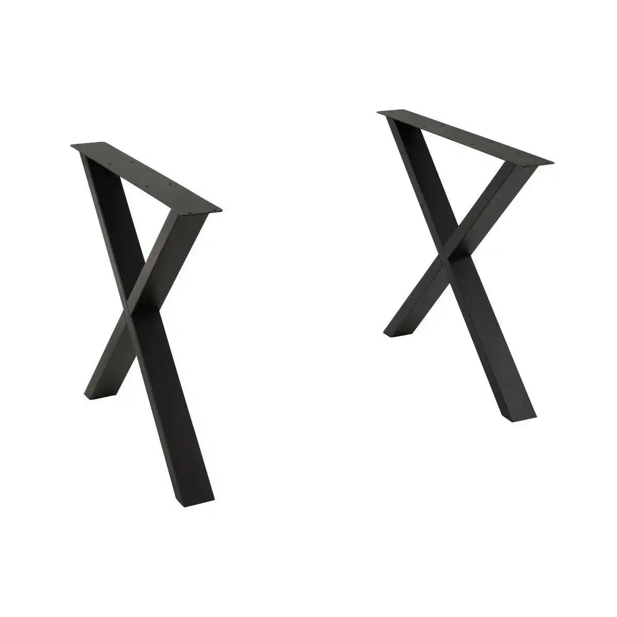 J-Line Tischbeine Cross Steel Schwarz - HomeDesign Knaus