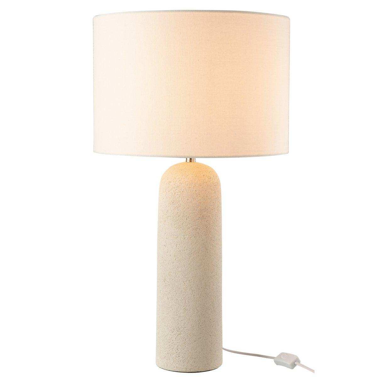 J-Line Tischlampe Isla Terrakotta Weiß - HomeDesign Knaus