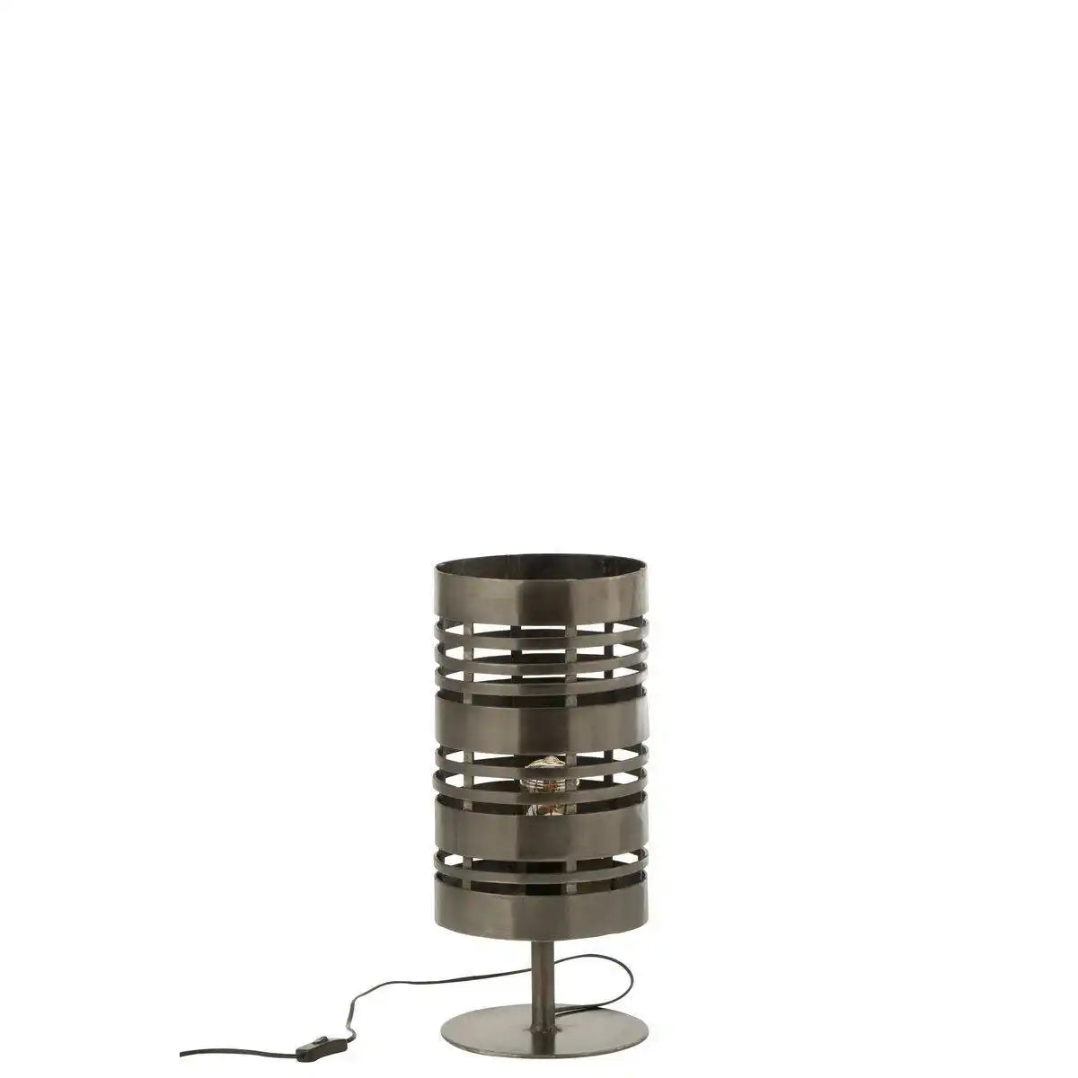 J-Line Tischlampe Ringe Metall Grau - HomeDesign Knaus