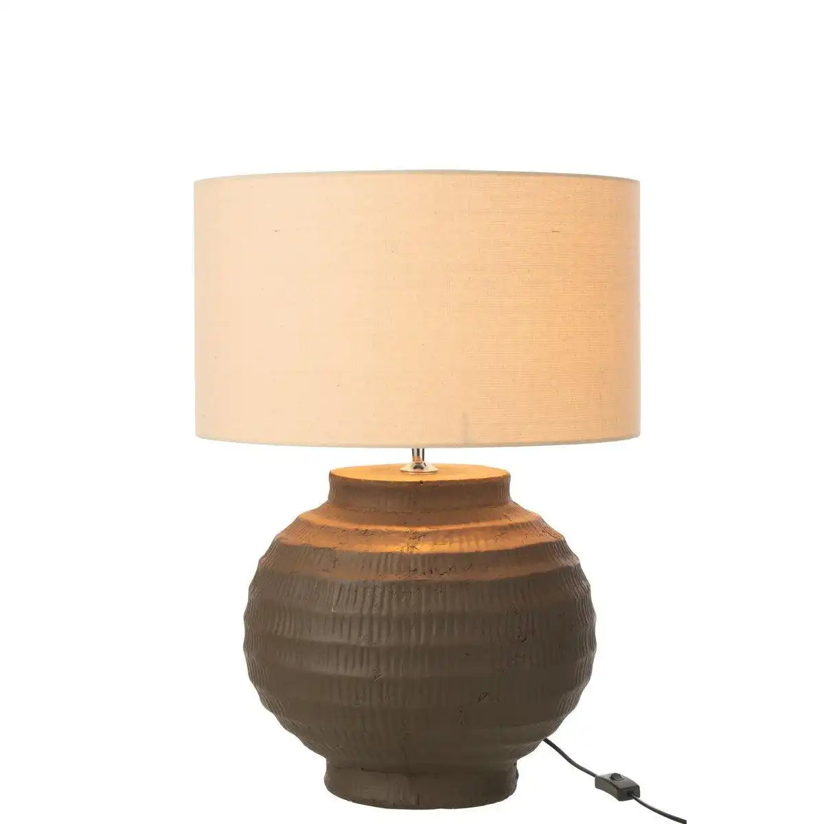 J-Line Tischlampe Terrakotta Brown - HomeDesign Knaus