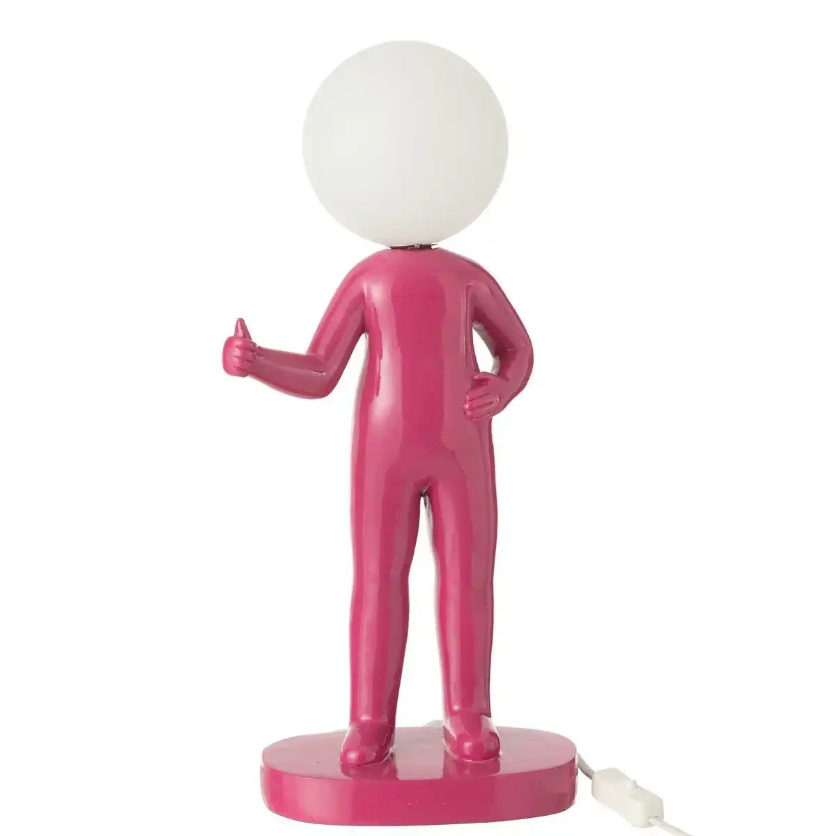 J-Line Tischlampe Thumb Resin Fuchsia - HomeDesign Knaus