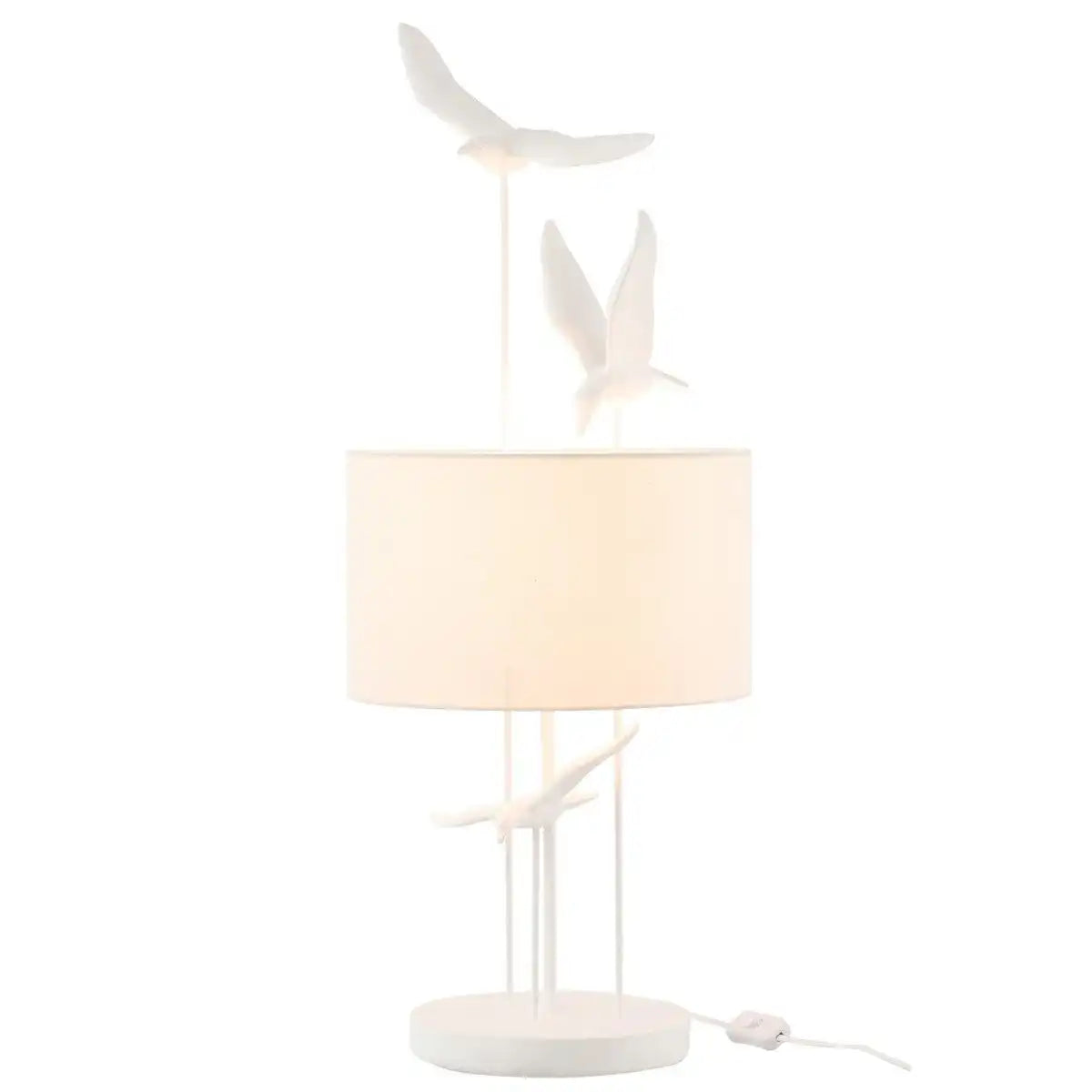 J-Line Tischleuchte Birds – Polyresin – weiß/beige - HomeDesign Knaus
