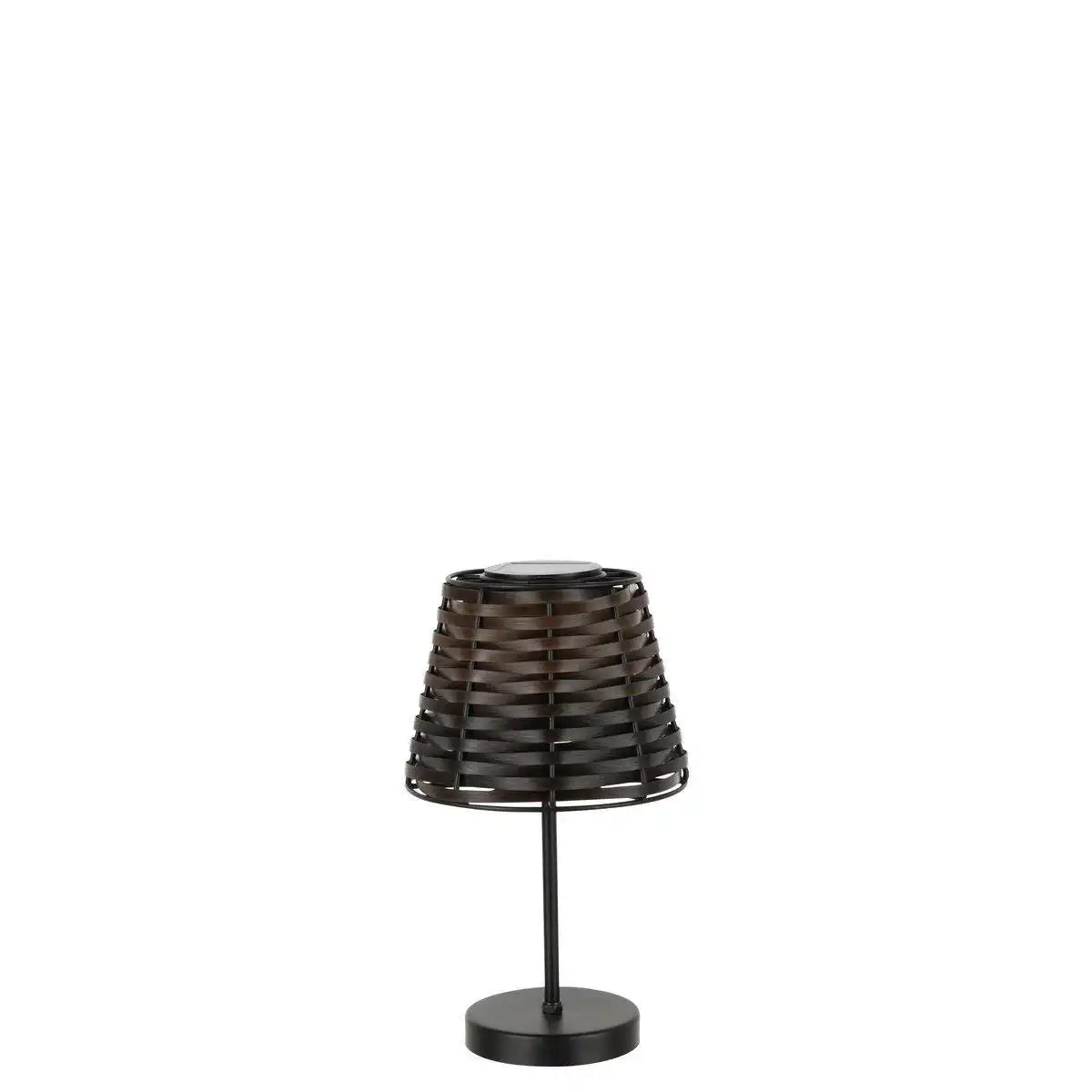 J-Line Tischleuchte LED Solarenergie Kunststoff Braun - HomeDesign Knaus