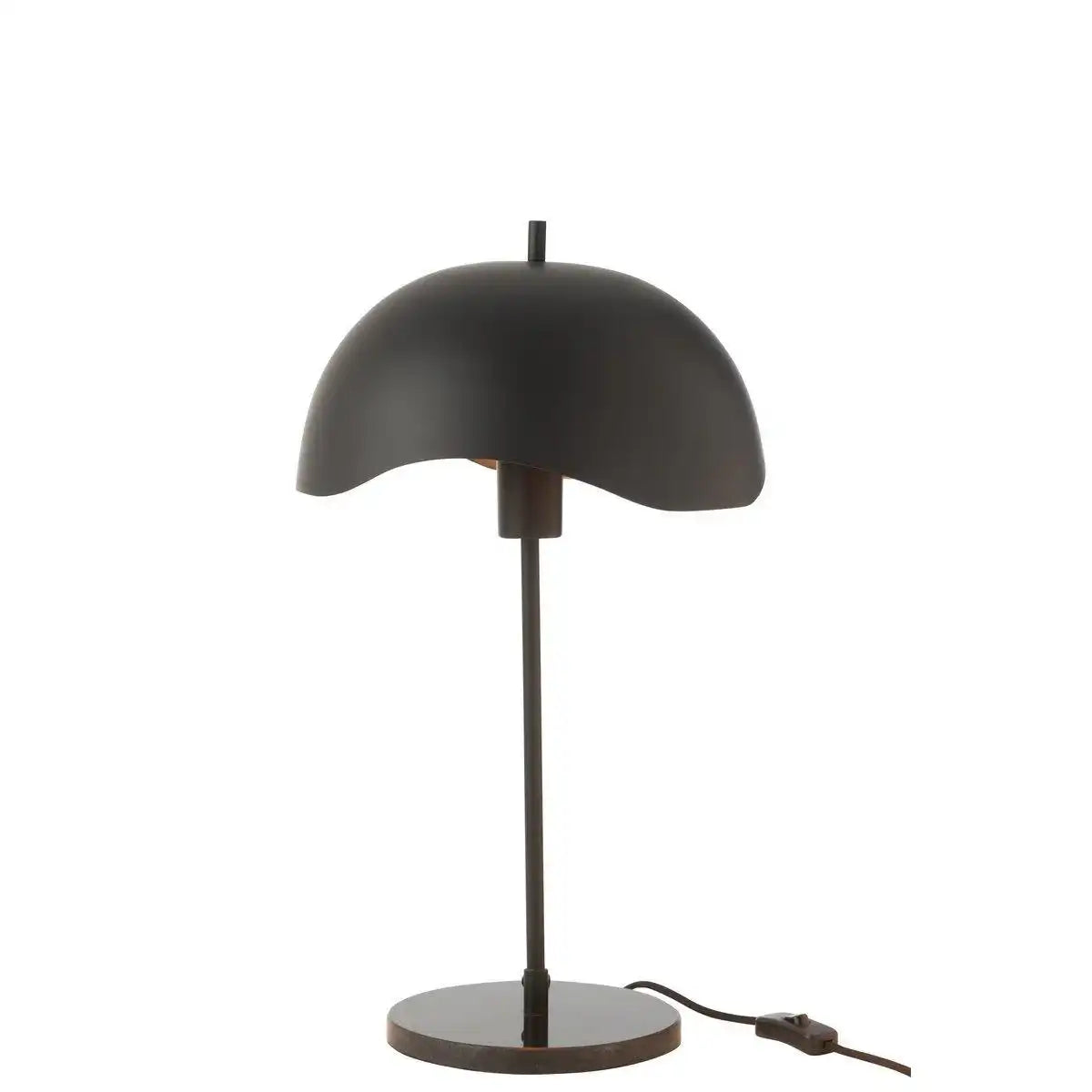 J-Line Tischleuchte Metall/Marmor Schwarz - HomeDesign Knaus